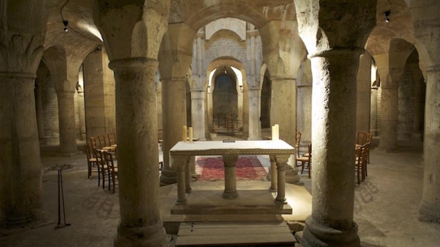 Saint-Bénigne de Dijon, crypte, déb. XIe s. (© Pierre Boucaud)