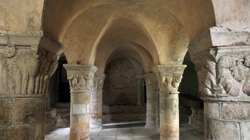 Saint-Parize-le-Châtel, crypte, v. 1120 (© Pierre Boucaud)