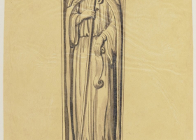 Abbesse_medievale_dans_sa_biere__Trinite_de_Caen.