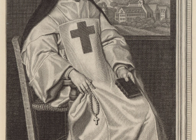 Angelique_Arnauld__Antoine_Masson__assise.