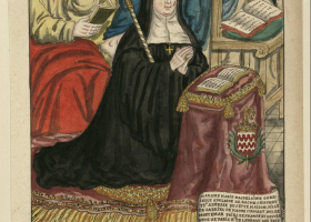 Gabrielle_de_Rochechouart__dessin_du_mur_Fontevraud