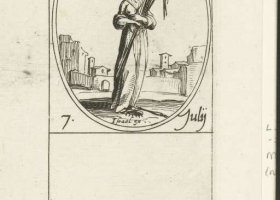 Planche de saints avec sainte Ethelburge_Callot