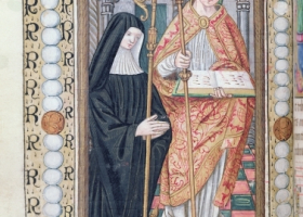 Renee_de_Bourbon_et_saint_Renatus__manuscrit_16eme
