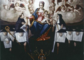 Vierge_du_Rosaire_avec_fontevristes__Le_Mans
