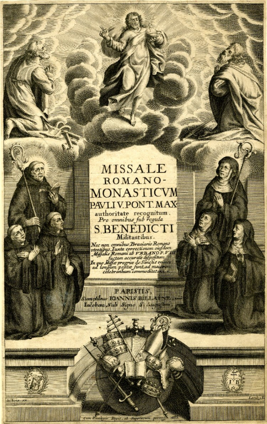 Frontispice_Missel_Romain_pour_la_regle_benedictine
