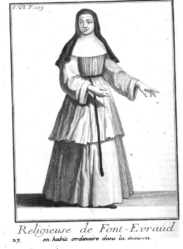 Religieuse_de_Fontevraud__habit_ordinaire__Helyot