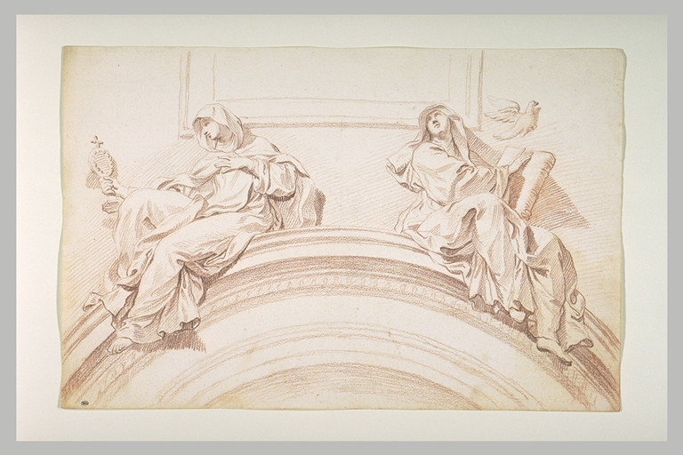 Sainte_Claire_et_sainte_Scholastique__Bouchardon